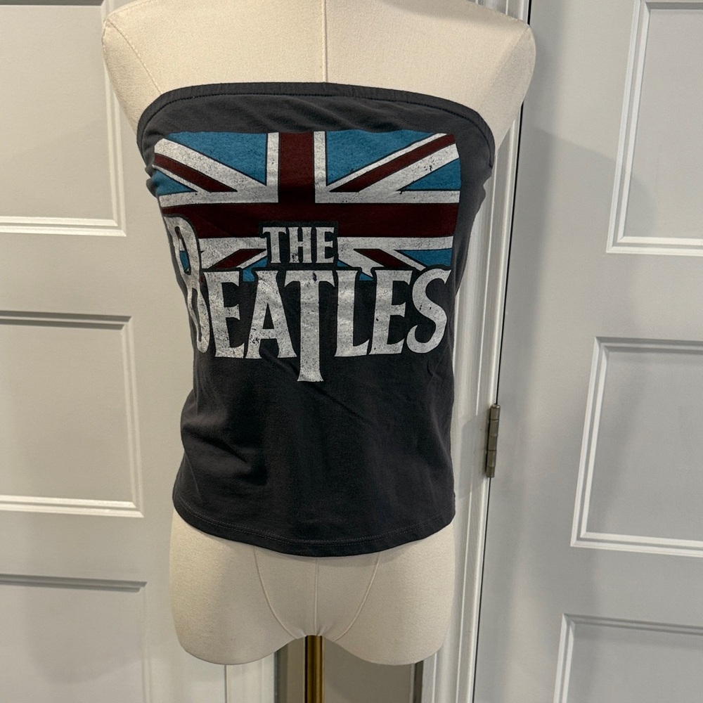 The Beatles Women's Black Tube Top